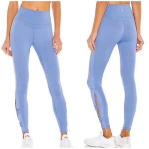 Free People Movement Very Prairie Leggings Corsican Blue Small